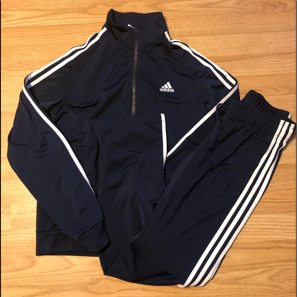 Addidas Navy Blue Track Suit xs/s